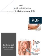 MNT Gestational Diabetes Dr. Shanthi Krishnasamy (RD)