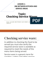 Checking Service Wares