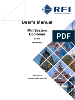 User'S Manual: Minisystem Combiner