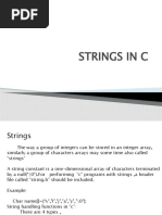 STRINGS IN C - Slides