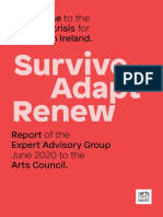 Survive Adapt Renew - A Response To The Covid-19 Crisis For The Arts in Ireland