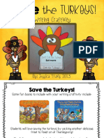 Writing Craftivity: Save The Turkeys!