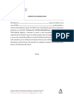 Cesión de Derechos RECITALES DESDE CASA PDF