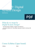 CSE 429: Digital System Design