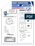 Circunferencia Ejercicios para Quinto de Secundaria