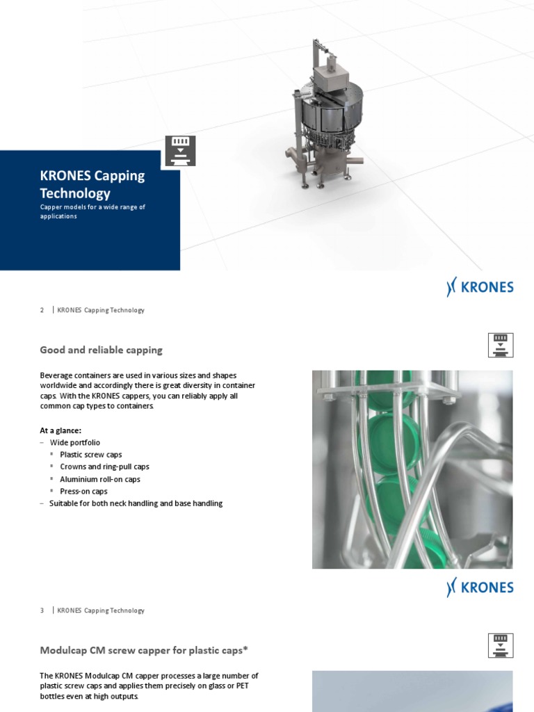 Krones Capping Technology Overview | PDF | Computers