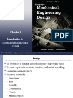 Lecture Slides: Introduction To Mechanical Engineering Design