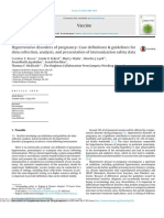 Hypertensive Disorders of Pregnancy: Case Definitions & Guidelines For Data Collection, Analysis, and Presentation of Immunization Safety Data