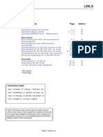 Spare Parts List L90LS: List of Contents Edition