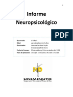 Informe Neuropsicologico