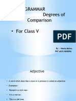 English Grammar Degrees of Comparison - For Class V: By:-Neeta Mehra PRT Aecs Narora