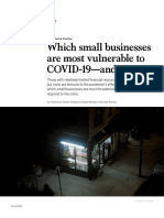 Which Small Businesses Are Most Vulnerable To COVID 19 and When