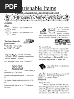 January Newsletter
