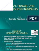 Hakikat, Fungsi, Dan Ragam Bahasa Indonesia