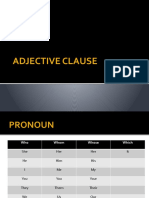 Adjective Clause