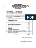 Lembar Penilaian Structured Objective Oral Case Analysis (Sooca) Departemen Obstetri Dan Ginekologi Fakultas Kedokteran Universitas Hasanuddin