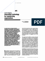Strategic alignment Leveraging information technology for transforming organizations - Henderson and Venkatraman - 1999.pdf