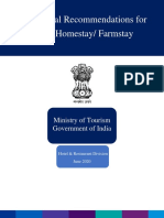 Operational Recommendations For Homestay, India