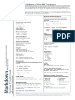 Markdown Cheatsheet PDF