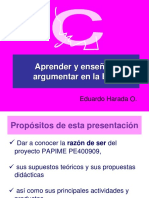 Aprender y enseñar a  argumentar - Eduardo Harada.pdf