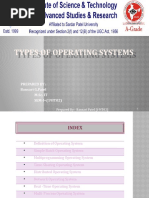 Types of Operating Systems