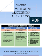 Formulating Discussion Questions