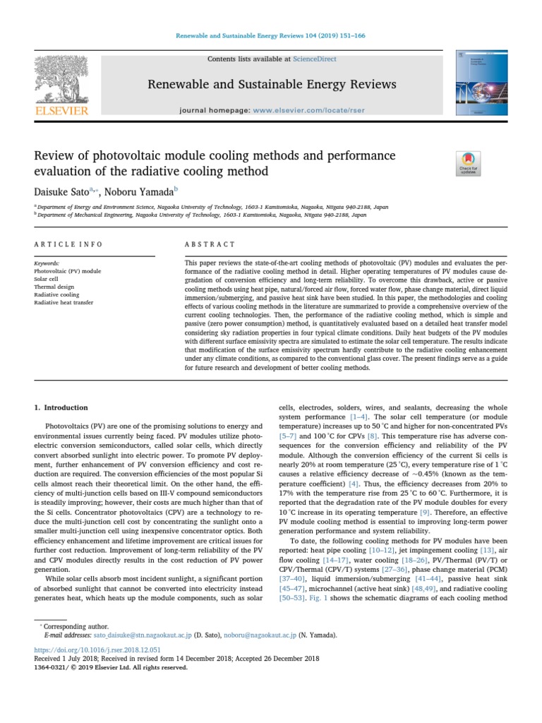 Renewable and Sustainable Energy Reviews 104 (2019) 151-166 | PDF