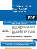 Delitos Especiales Y Su Clasificacion Sesion No 03