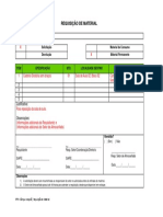 Formulário de Requisição de Material MODELO PDF
