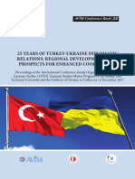 25 Years of Turkey-Ukraine Diplomatic Relations: Regional Developments and Prospects For Enhanced Cooperation