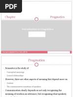 Pragmatics: Introduction To Linguistics LANE 321