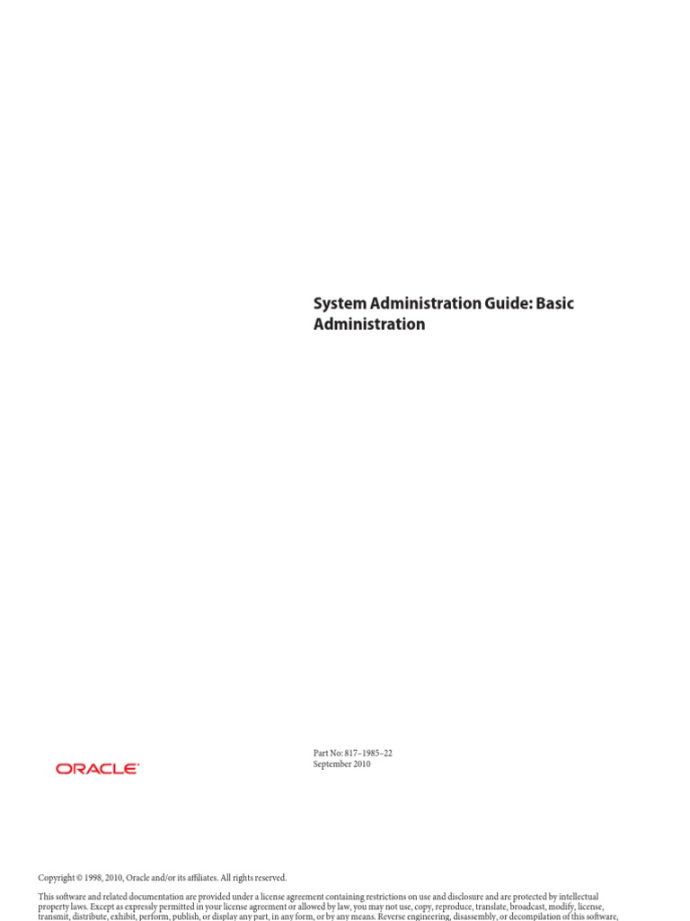 01 System Administration Guide Basic | PDF