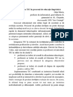 Implementarea TIC În Procesul de Educație Lingvistică PDF