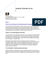 Role of Information Systems in An Organization