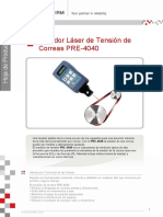 Medidor Laser de Tension de Correas Pre 4040 - PDF - 621 KB PDF