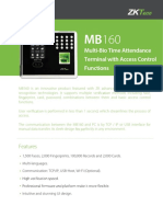 Multi-Bio Time Attendance Terminal With Access Control Functions