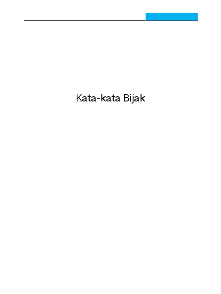 Kata Kata Bijak
