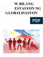 OFW BILANG MANIPESTASYON NG GLOBALISASYON - Docx VISUAL