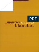 La Amistad Maurice Blanchot PDF