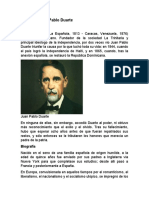 Biografía Juan Pablo Duarte