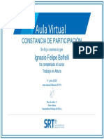 Trabajo en Altura - Constancia de Participación PDF