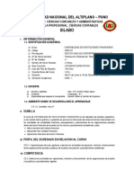 Silabo de Contabilidad de Instituciones Financieras 2020-I PDF