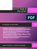 Aspectul Legal Al Site-Urilor