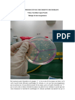 Prueba de crecimiento microbiano 