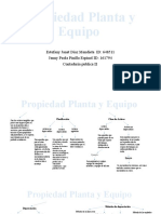 Propiedad Planta y Equipo