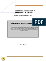 TDR Proveedor - Expediente Técnico Plaza de Armas Ayash PDF