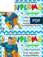 Diploma Editable Superpapá