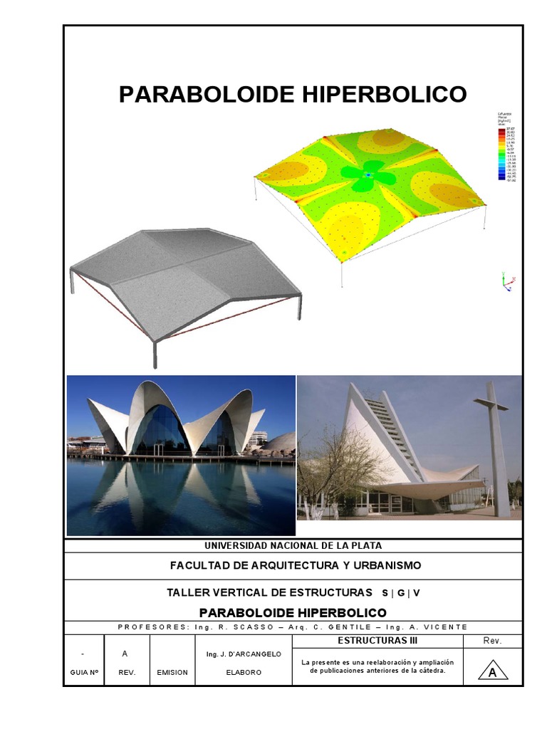 Paraboloide Hiperbolico - SGV - A | PDF | Hormigón pretensado | Hormigón