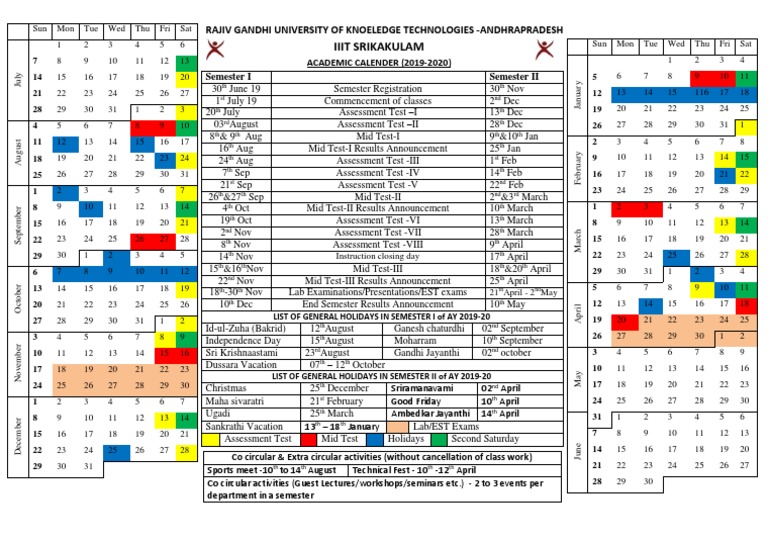Academic Calender-FINAL | PDF | Academic Term
