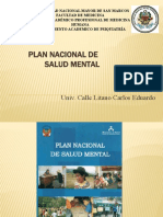 PLAN NACIONAL DE SALUD MENTAL Minsa 2018